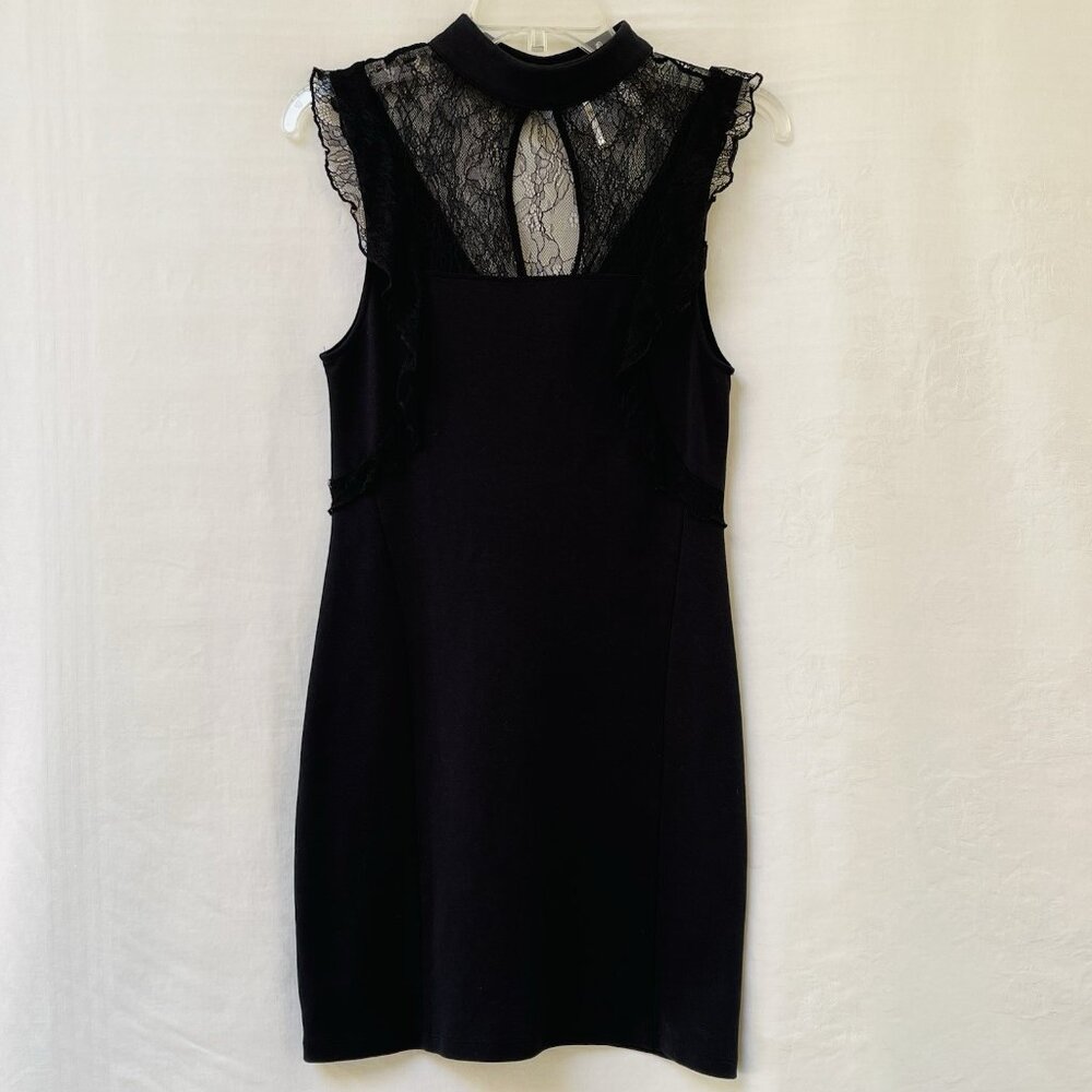 Free People Dress Womens Small Black Sleeveless Beaumont Muse Lace Fairy Whimsy
